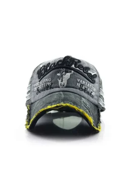 Letter Embroidery Distressed Baseball Hat
