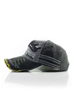 Letter Embroidery Distressed Baseball Hat