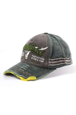 Letter Embroidery Distressed Baseball Hat
