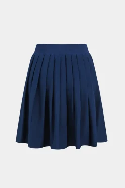 Letter Print Top And Pleated Skirt Set