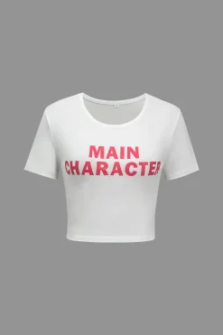 Letter Print T-shirt