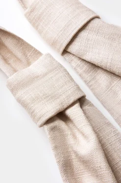 Linen Ruched Sleeveless Mini Dress