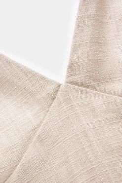 Linen Ruched Sleeveless Mini Dress