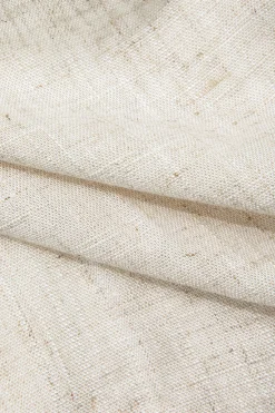 Linen V-neck Knot Ruched Crop Blouse
