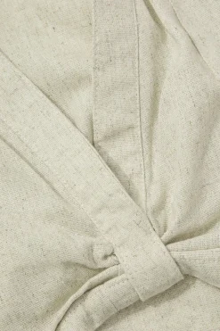 Linen V-neck Twist Hem Sleeveless Top