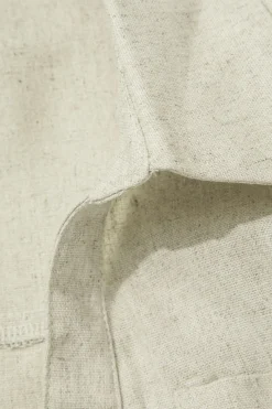 Linen V-neck Twist Hem Sleeveless Top