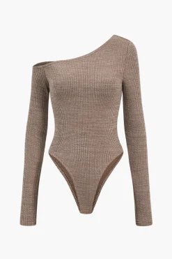 Long Sleeve Asymmetrical Bodysuit