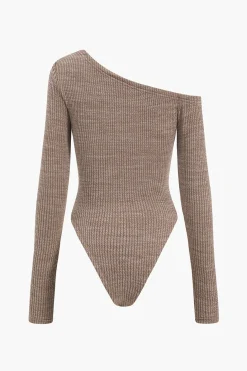 Long Sleeve Asymmetrical Bodysuit