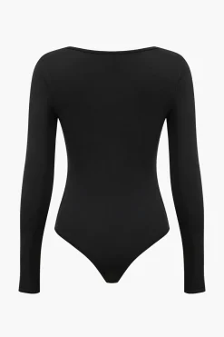 Long Sleeve Zipper Front Bodysuit