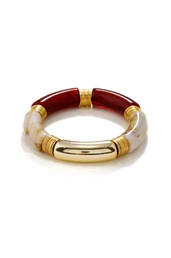 Marble Bamboo Bangle Bracelet