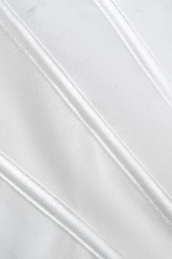 Mesh Corset Waist Bustier Tube Top