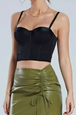 Mesh Underwire Bustier Top