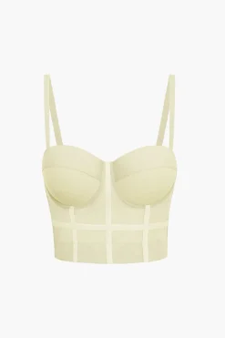 Mesh Underwire Bustier Top