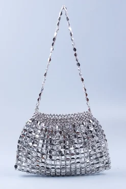 Metal Beaded Retro Shoulder Bag
