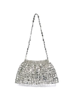 Metal Beaded Retro Shoulder Bag