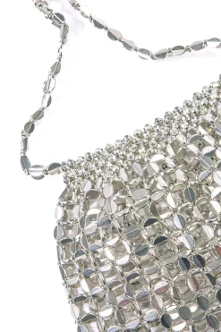 Metal Beaded Retro Shoulder Bag