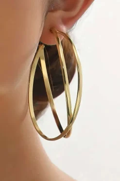 Metal Big Circle Earrings