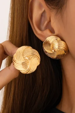 Metal Geometric Earrings