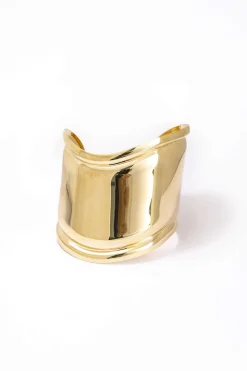 Metal Geometric Wide Bracelet
