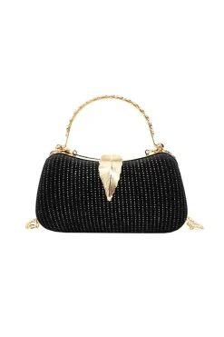 Metal Leaf Clutch Bag