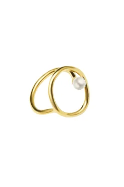 Metal Pearl Ring