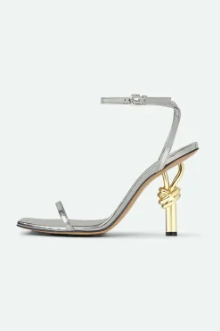 Metallic Almond Toe Heels