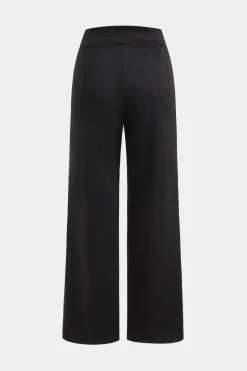 Metallic Decor Straight Leg Trousers
