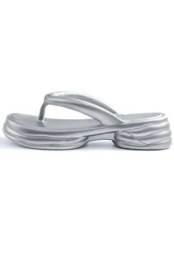 Metallic Flip Flops