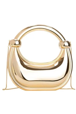 Metallic Knot Shoulder Bag
