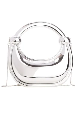 Metallic Knot Shoulder Bag