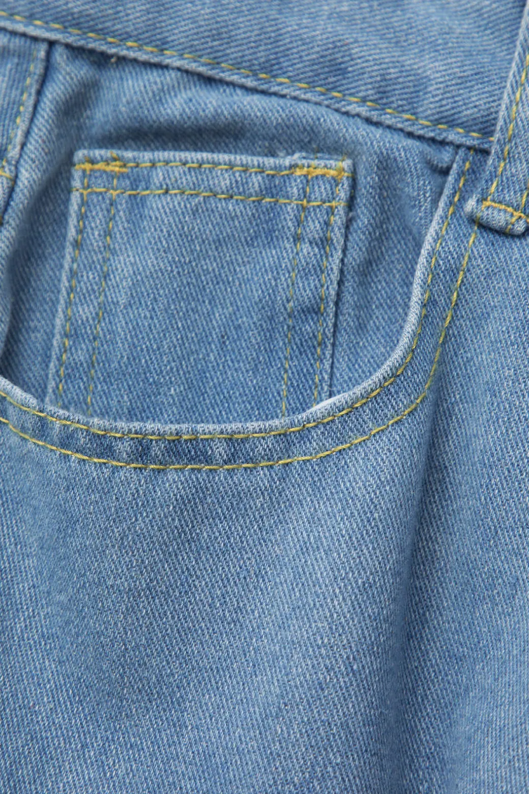 Multi Pocket Rolled Hem Wide Leg Cargo Jeans