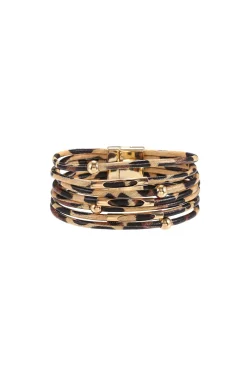 Multi-layer Leopard Print Anklet