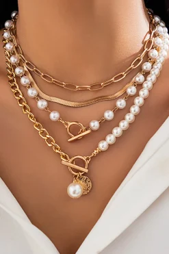 Multi-Layer Pearl Necklace