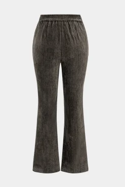 Notched Lapel Fake Button Pocket Blazer And Flared Leg Trousers Set