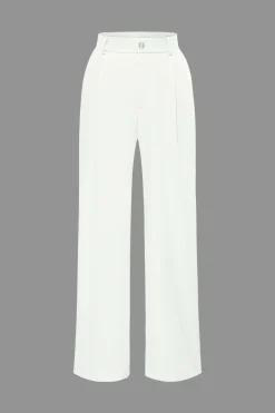 Notched Lapel Tie Back Vest And Straight Leg Suit Pants Set