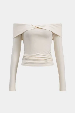 Off Shoulder Long-Sleeve Top