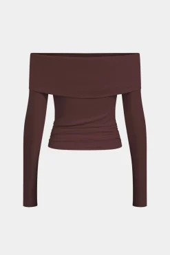 Off Shoulder Long-Sleeve Top