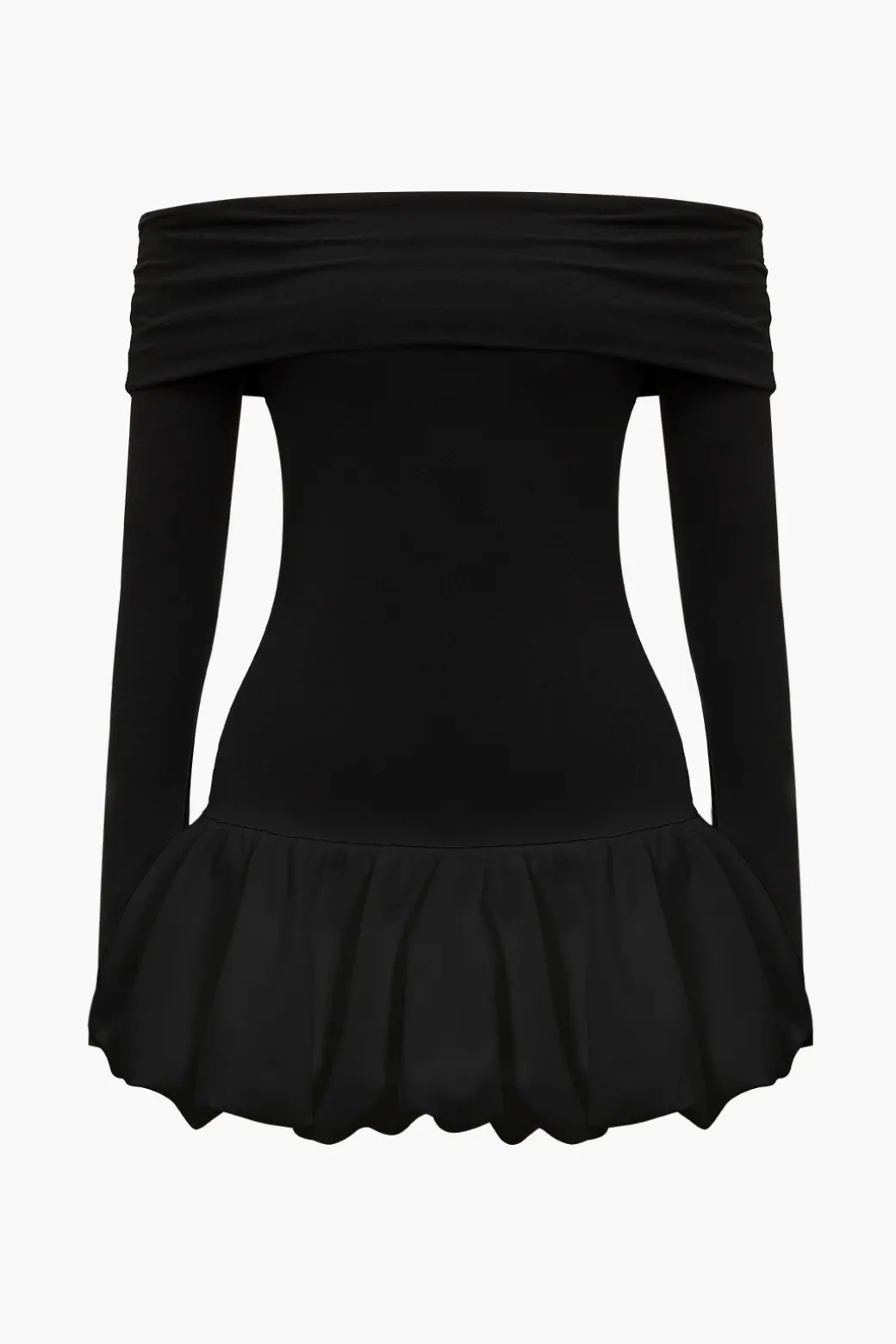 Off Shoulder Patchwork Mini Dress