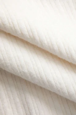 Off Shoulder Ribbed Knit Mini Dress