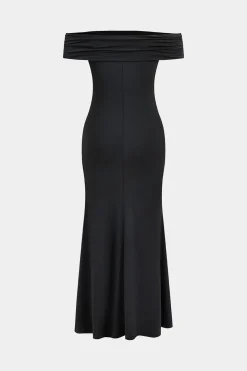 Off Shoulder Slit Sleeveless Maxi Dress