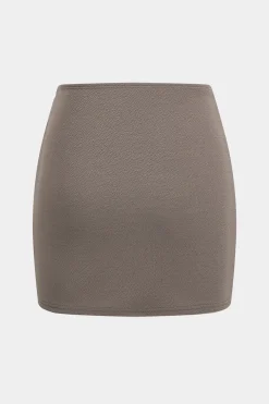 Off Shoulder Top And Asymmetrical Skirt Set