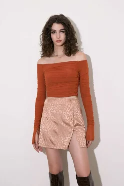 Off-The Shoulder Long-Sleeve Top