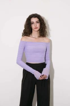 Off-The Shoulder Long-Sleeve Top