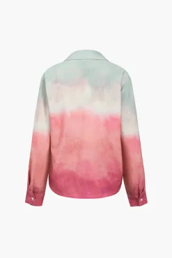 Ombre Long Sleeve Shirt
