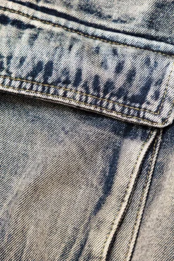 Ombre Multi Pocket Wide Leg Cargo Jeans