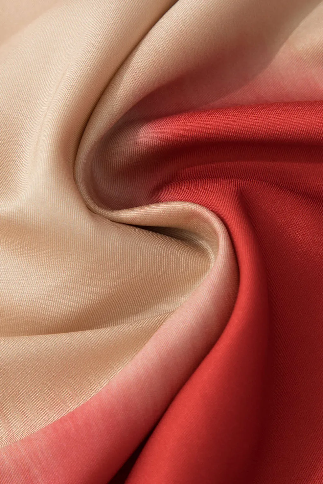 Ombre Satin Long Sleeve Shirt