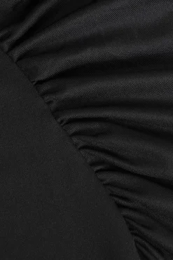 One Shoulder Ruched Midi Dress