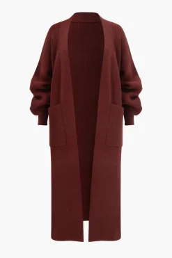 Open Front Long Knit Cardigan