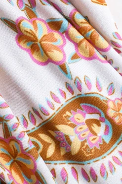 Paisley Print Tie-Up Bikini Set