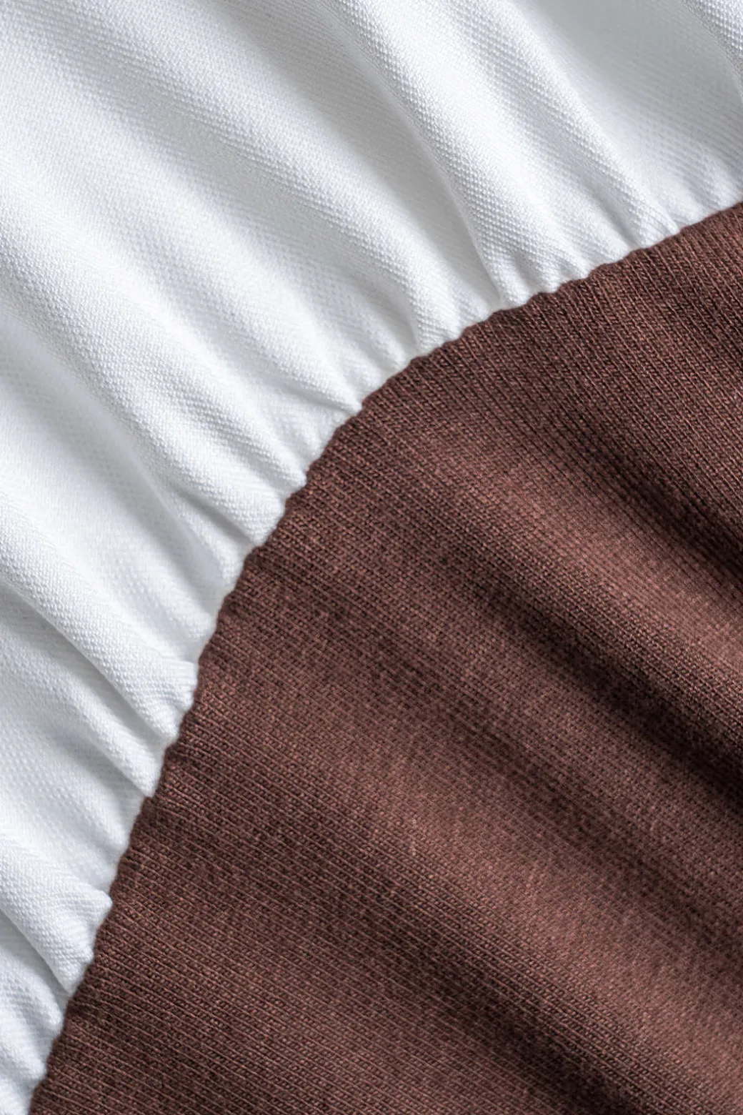 Patchwork Button Detail Long Sleeve Mini Dress